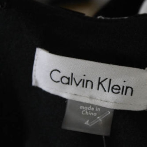 CK Abstract Print Velvet Sleeveless Shift dress 4 - Picture 6 of 6